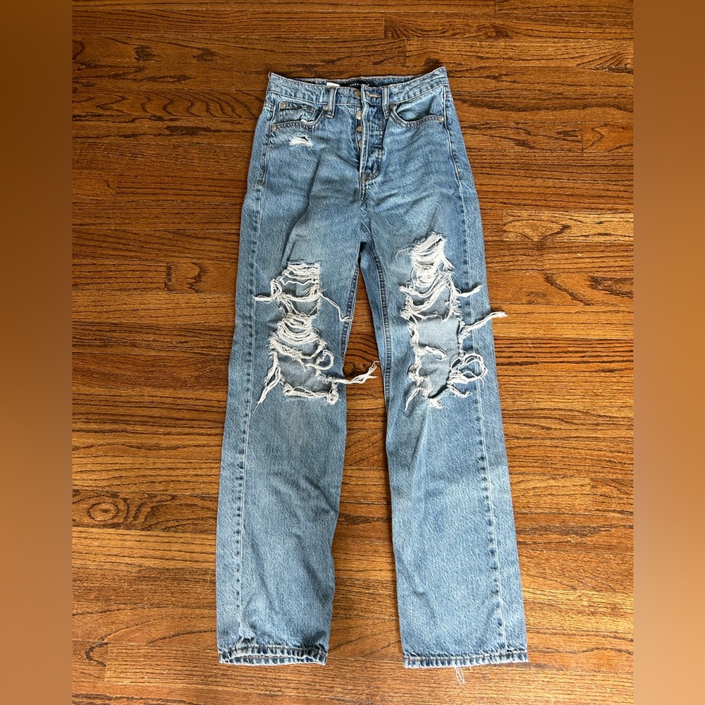 Women’s Blue Aeropostale 90’s Baggy Jeans Size 0